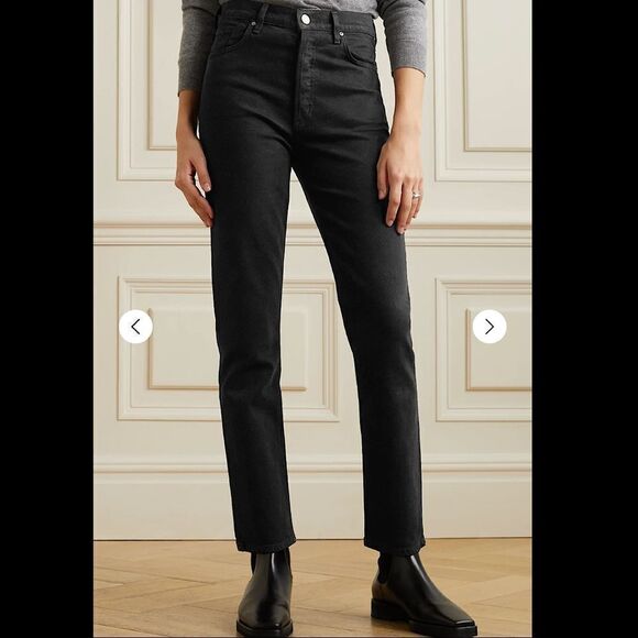 Goldsign-Black High Rise Slim Jeans (Size:26) - Picture 1 of 14